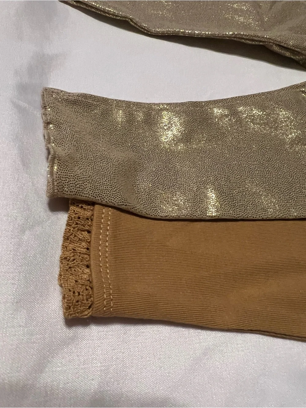 Garanimals Metallic Gold and Tan Girls' Leggings Set